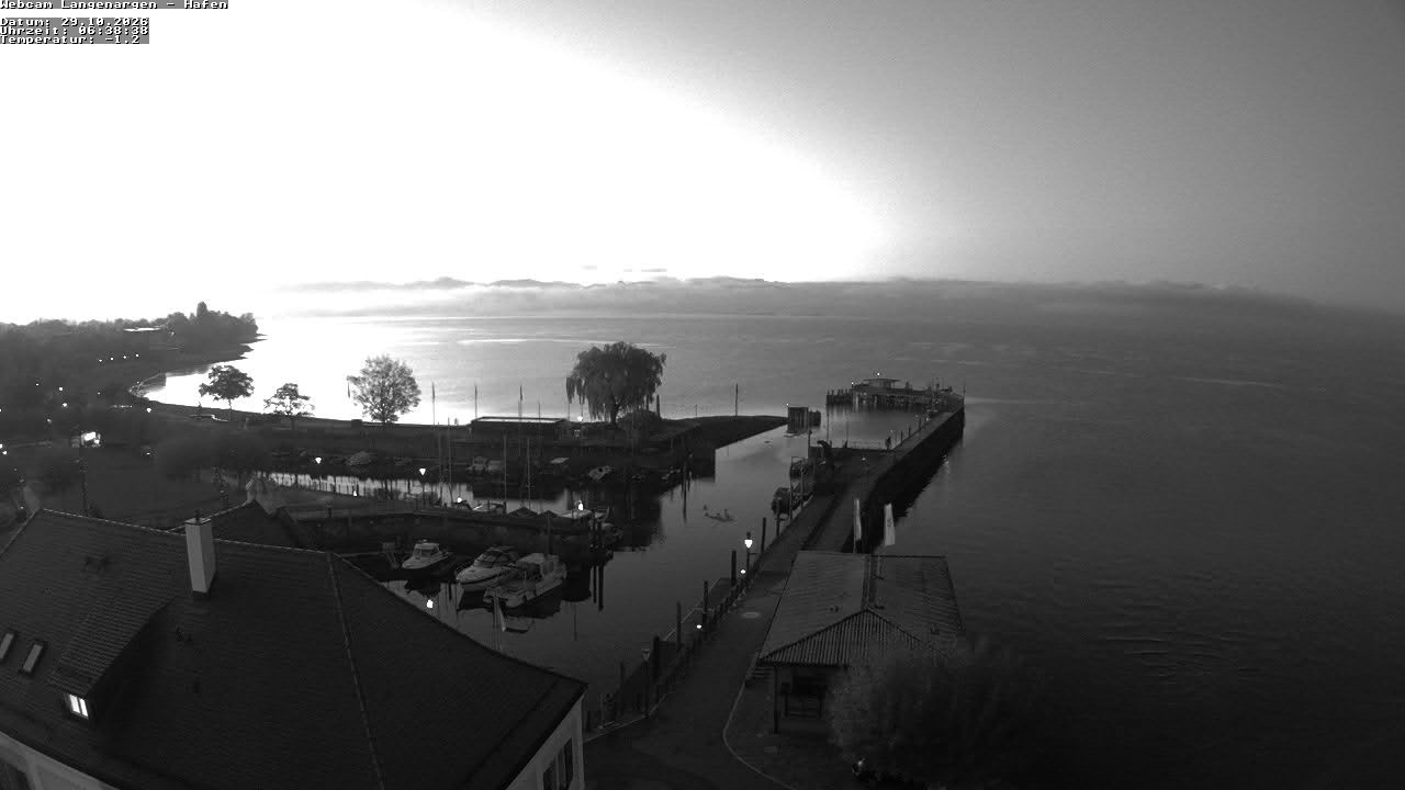 Archiv Foto Webcam Bodensee: Gemeindehafen Langenargen