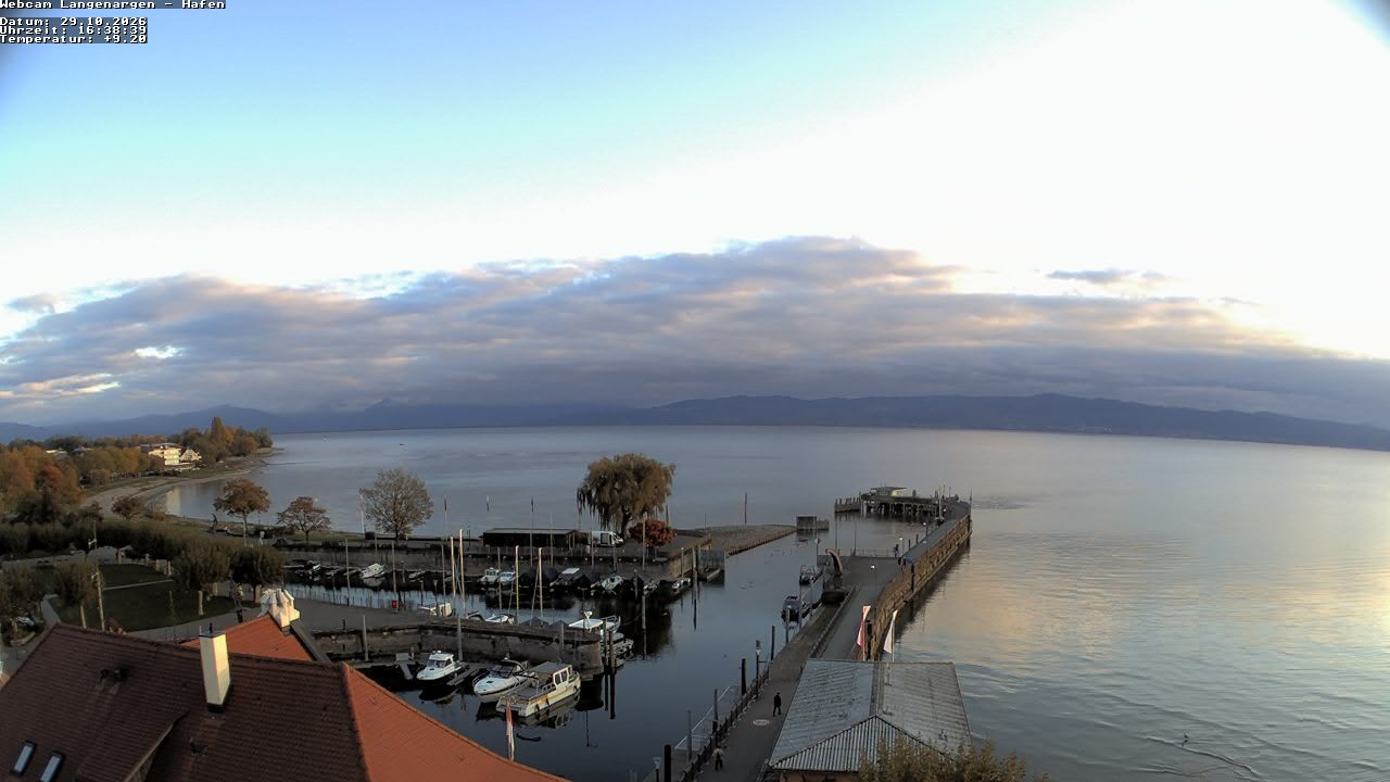 Archiv Foto Webcam Bodensee: Gemeindehafen Langenargen