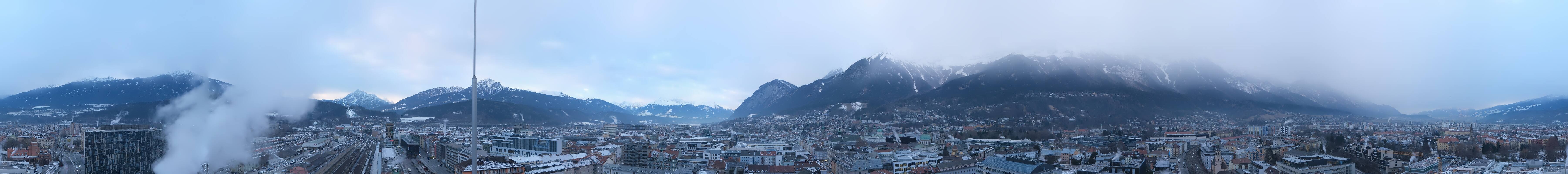 Archiv Foto Webcam Panoramablick - Innsbruck