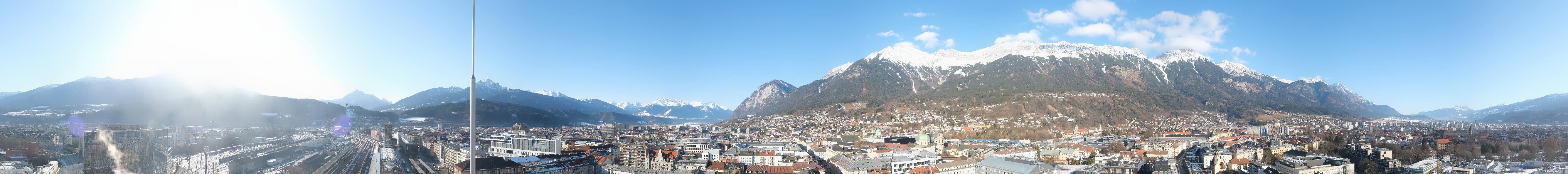 Archiv Foto Webcam Panoramablick - Innsbruck