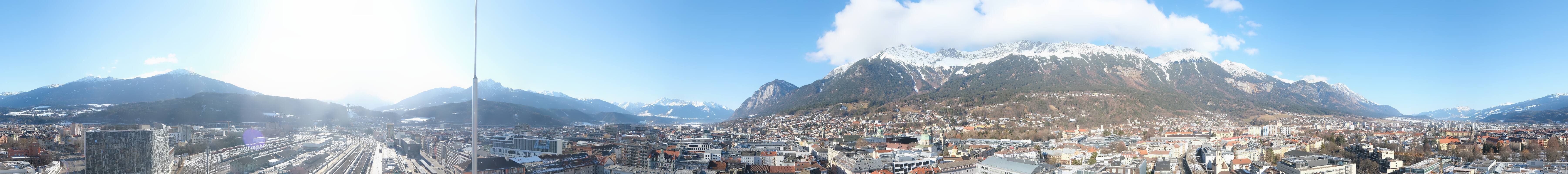 Archiv Foto Webcam Panoramablick - Innsbruck