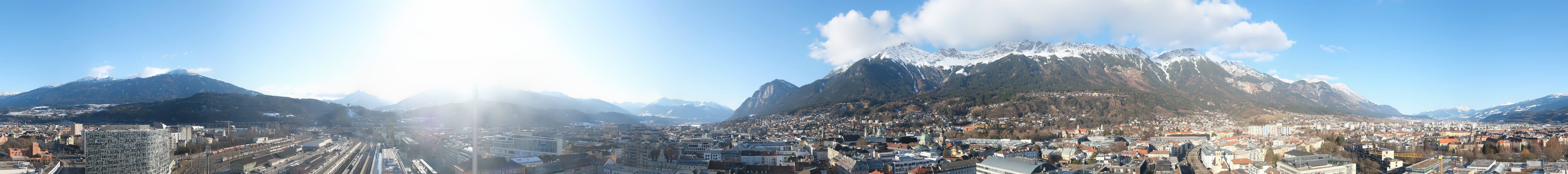 Archiv Foto Webcam Panoramablick - Innsbruck