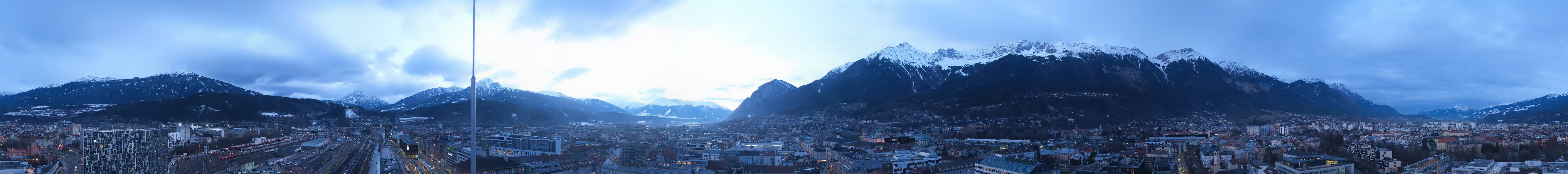 Archiv Foto Webcam Panoramablick - Innsbruck