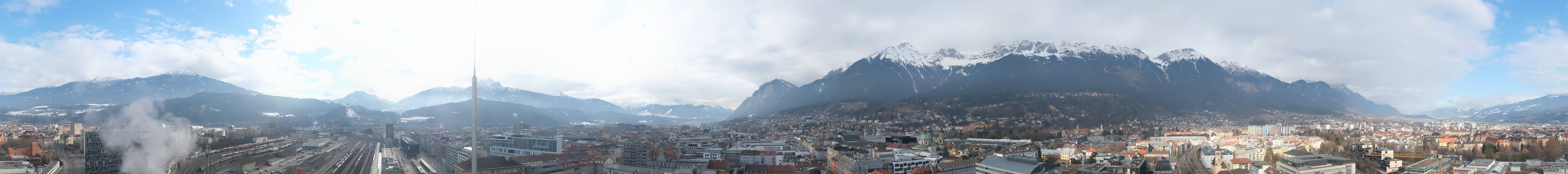 Archiv Foto Webcam Panoramablick - Innsbruck