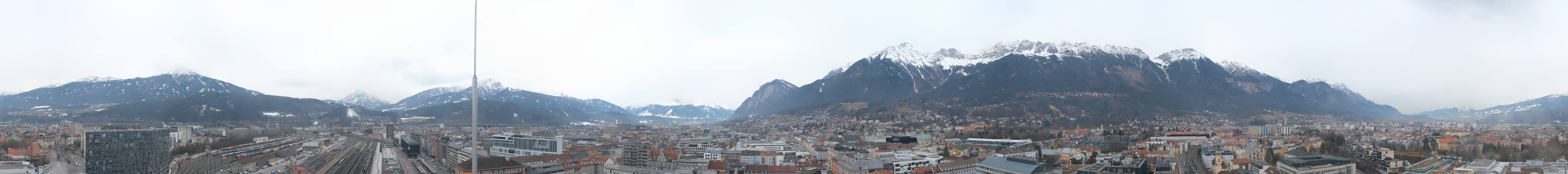 Archiv Foto Webcam Panoramablick - Innsbruck