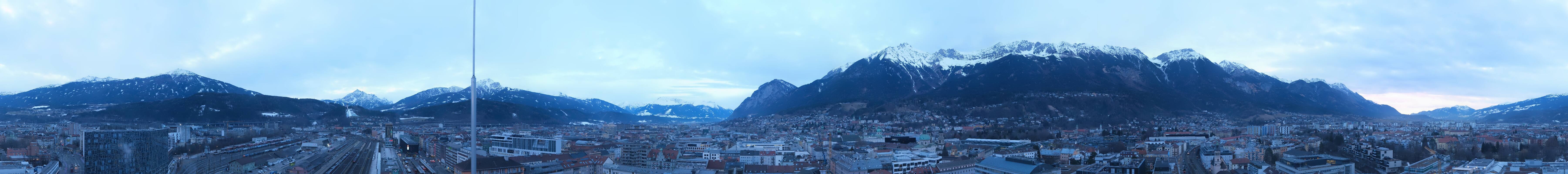 Archiv Foto Webcam Panoramablick - Innsbruck
