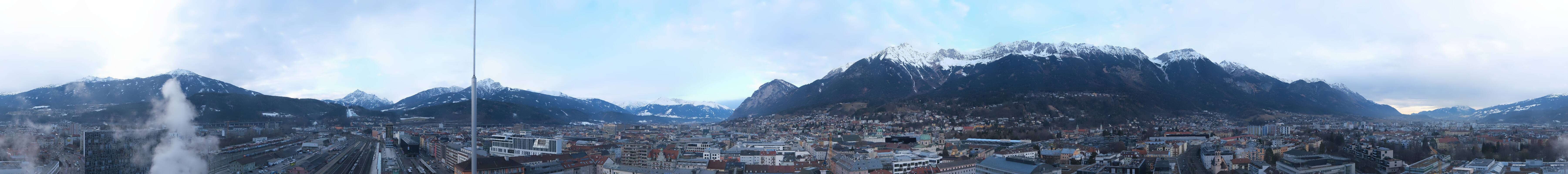 Archiv Foto Webcam Panoramablick - Innsbruck