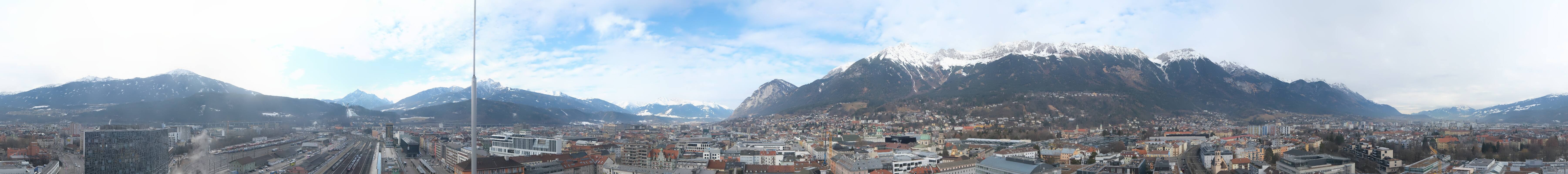 Archiv Foto Webcam Panoramablick - Innsbruck