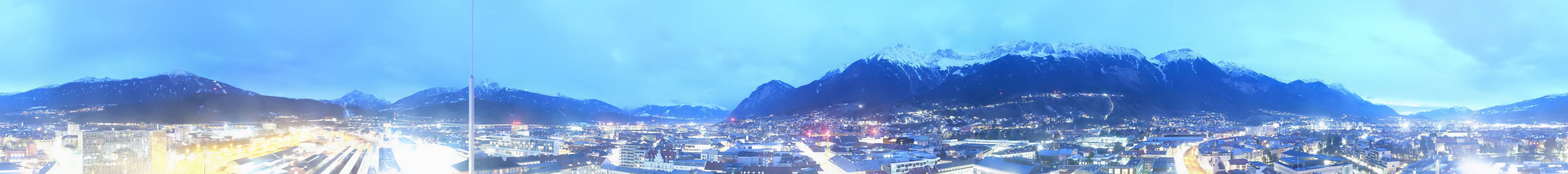 Archiv Foto Webcam Panoramablick - Innsbruck