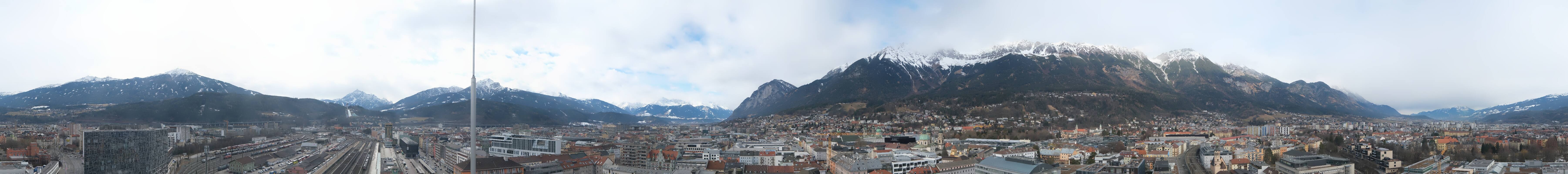 Archiv Foto Webcam Panoramablick - Innsbruck