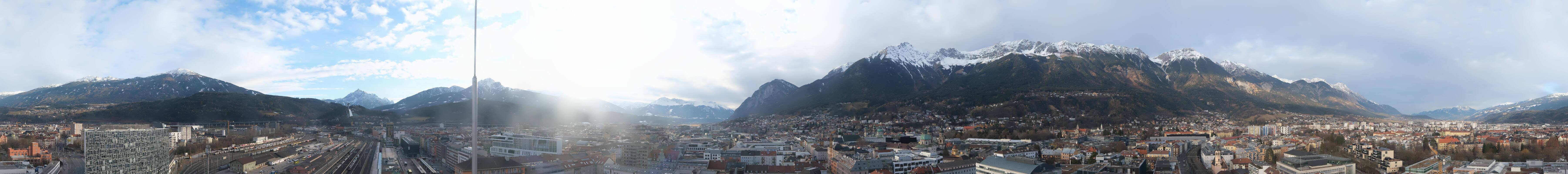 Archiv Foto Webcam Panoramablick - Innsbruck