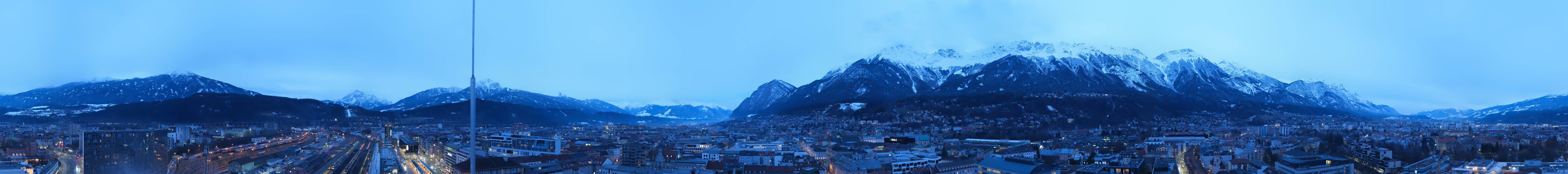 Archiv Foto Webcam Panoramablick - Innsbruck