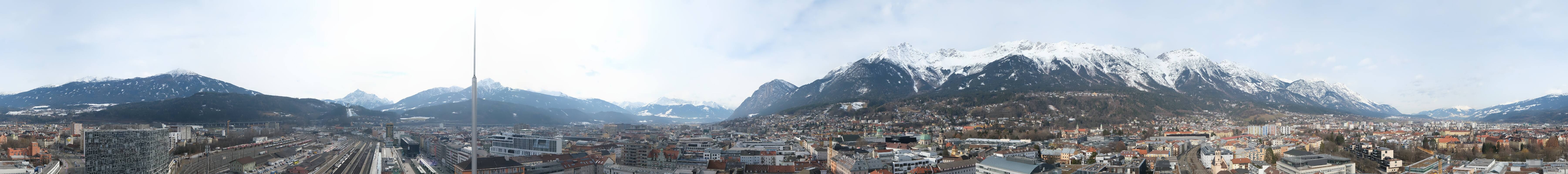 Archiv Foto Webcam Panoramablick - Innsbruck