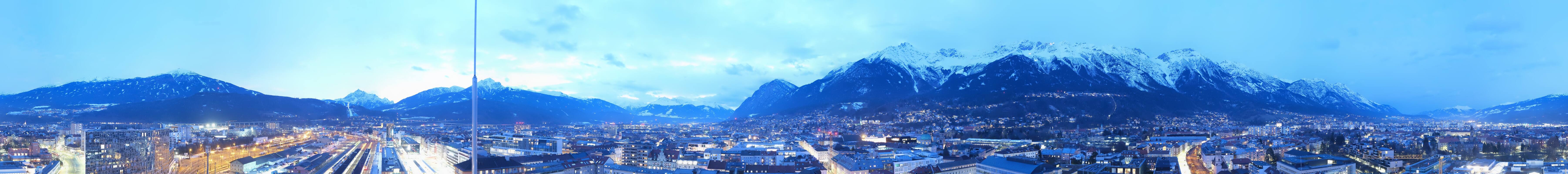 Archiv Foto Webcam Panoramablick - Innsbruck