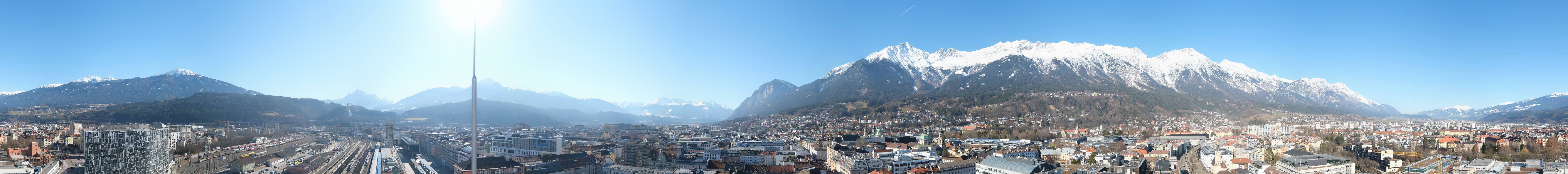 Archiv Foto Webcam Panoramablick - Innsbruck