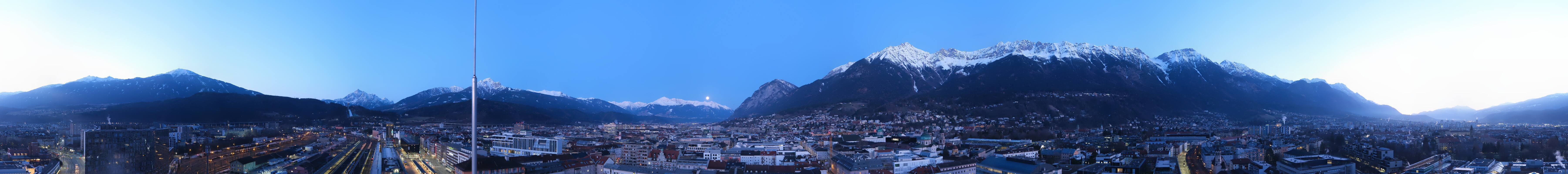 Archiv Foto Webcam Panoramablick - Innsbruck