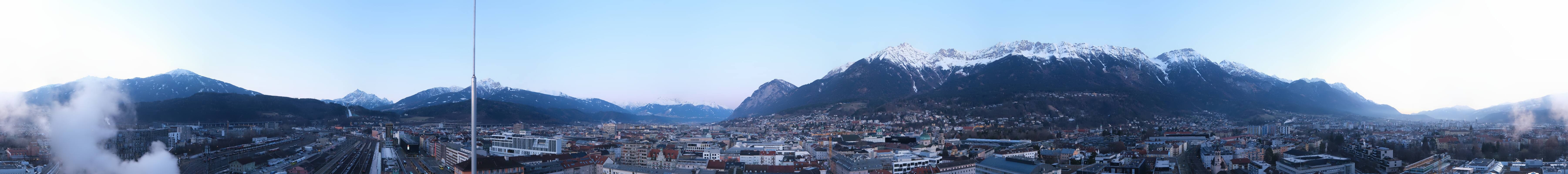 Archiv Foto Webcam Panoramablick - Innsbruck