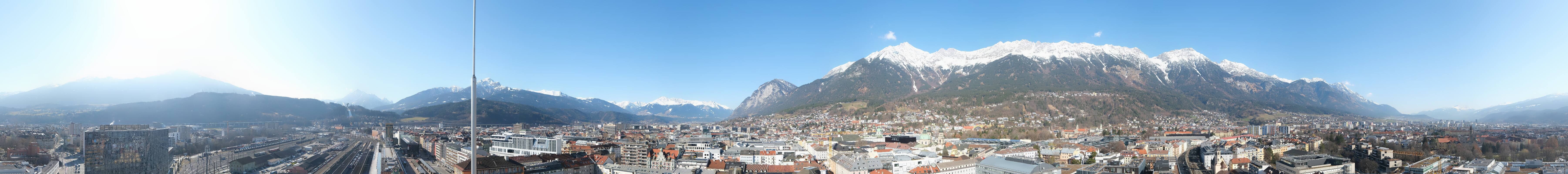 Archiv Foto Webcam Panoramablick - Innsbruck