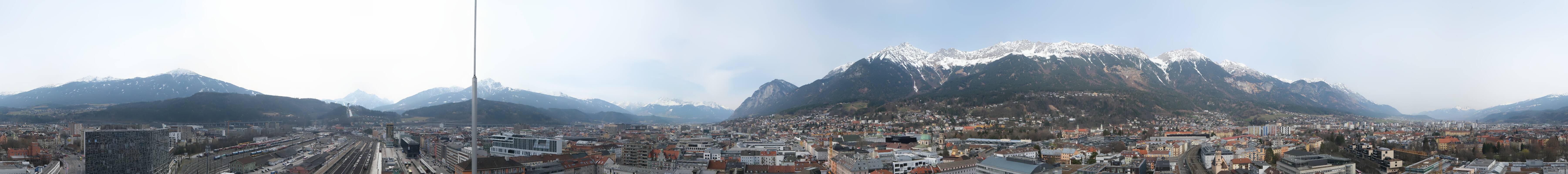 Archiv Foto Webcam Panoramablick - Innsbruck