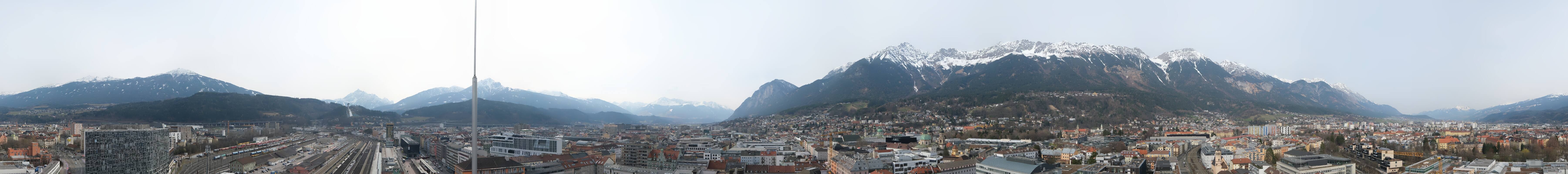 Archiv Foto Webcam Panoramablick - Innsbruck