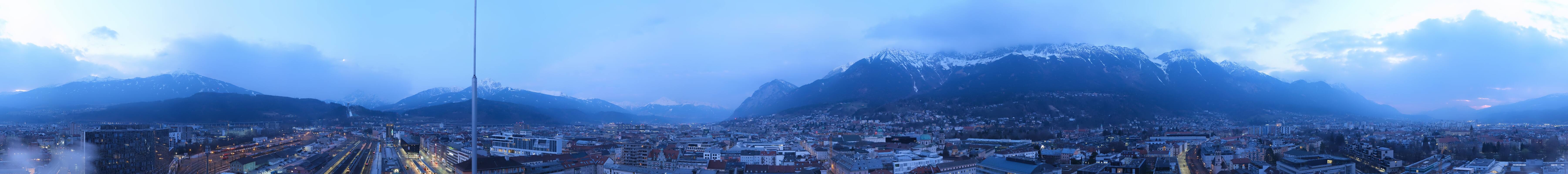 Archiv Foto Webcam Panoramablick - Innsbruck
