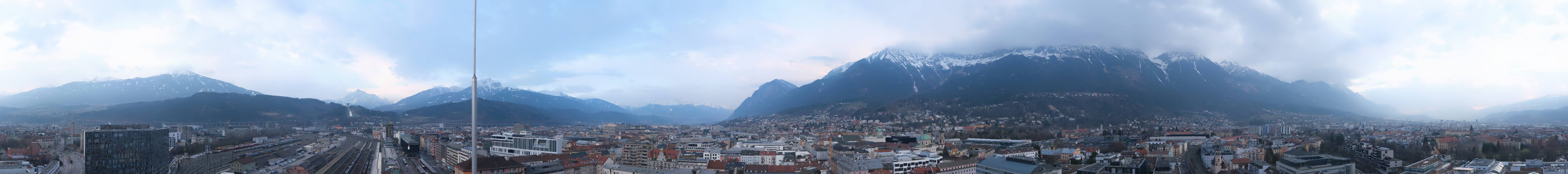 Archiv Foto Webcam Panoramablick - Innsbruck
