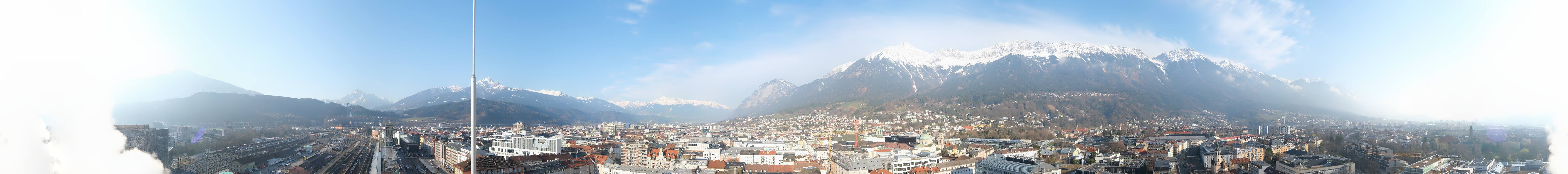 Archiv Foto Webcam Panoramablick - Innsbruck