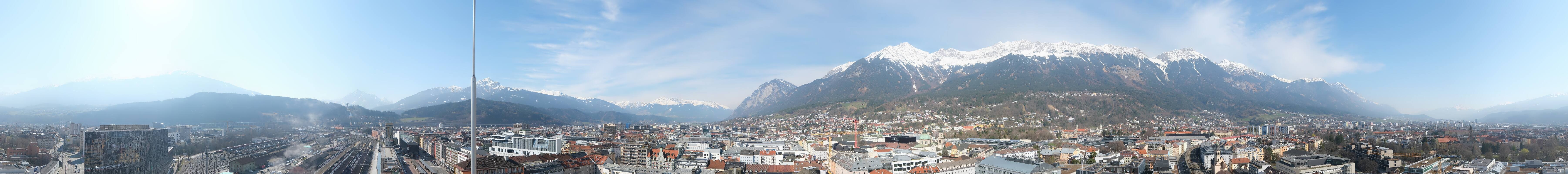 Archiv Foto Webcam Panoramablick - Innsbruck
