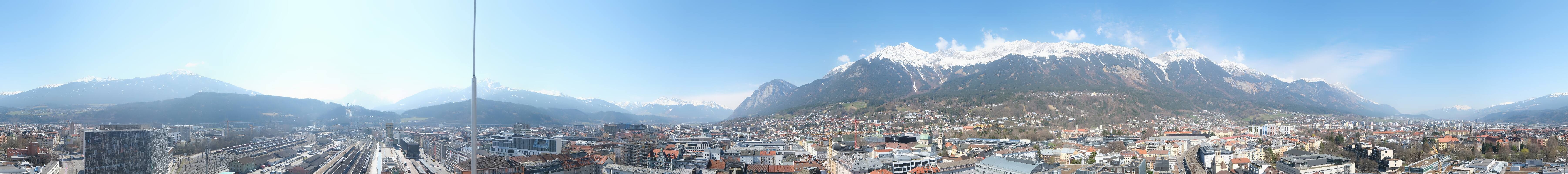Archiv Foto Webcam Panoramablick - Innsbruck