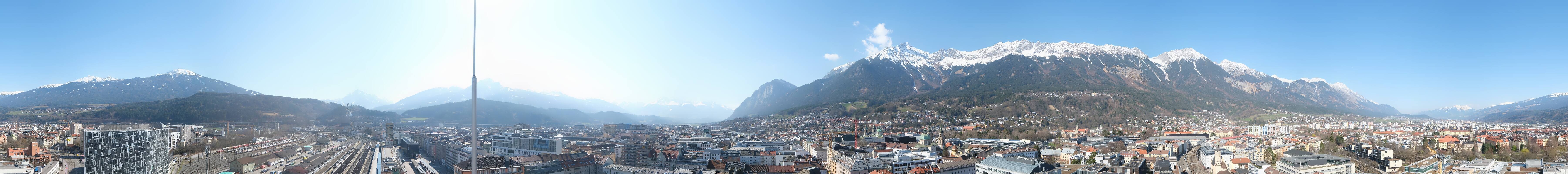 Archiv Foto Webcam Panoramablick - Innsbruck