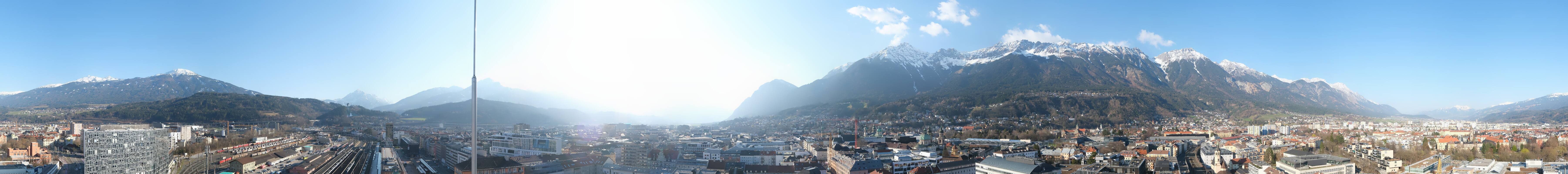 Archiv Foto Webcam Panoramablick - Innsbruck