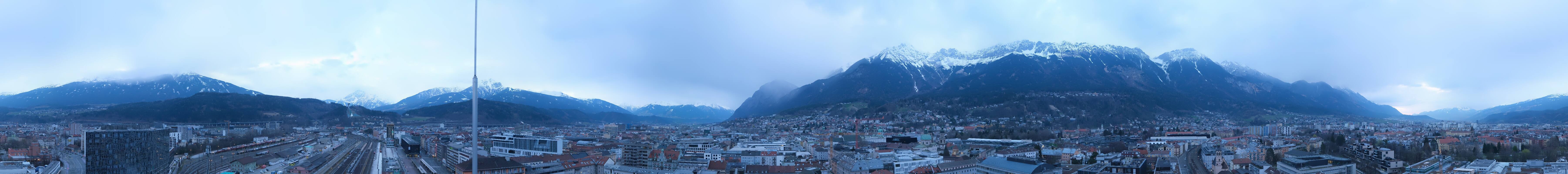 Archiv Foto Webcam Panoramablick - Innsbruck