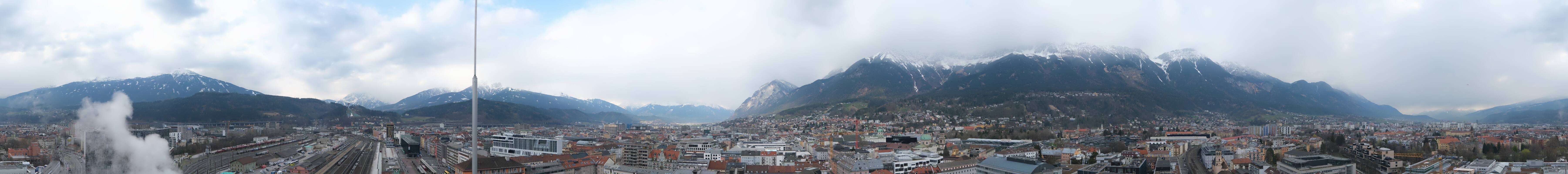 Archiv Foto Webcam Panoramablick - Innsbruck