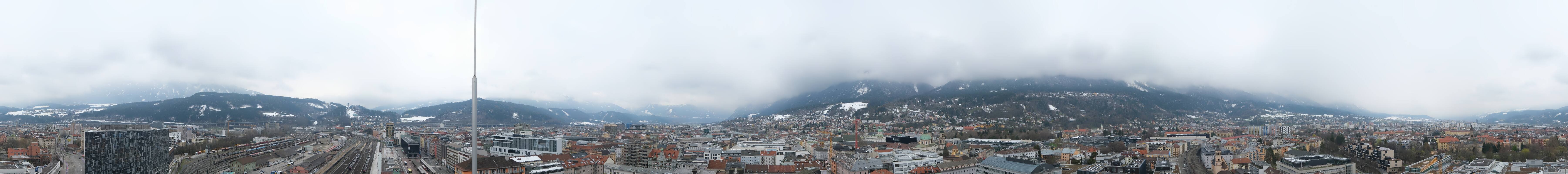 Archiv Foto Webcam Panoramablick - Innsbruck