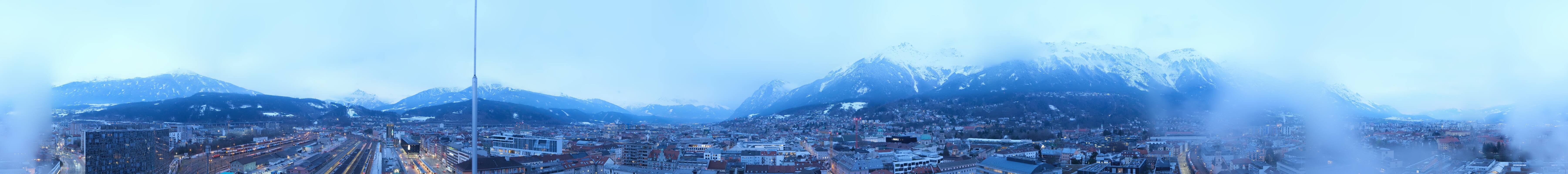 Archiv Foto Webcam Panoramablick - Innsbruck