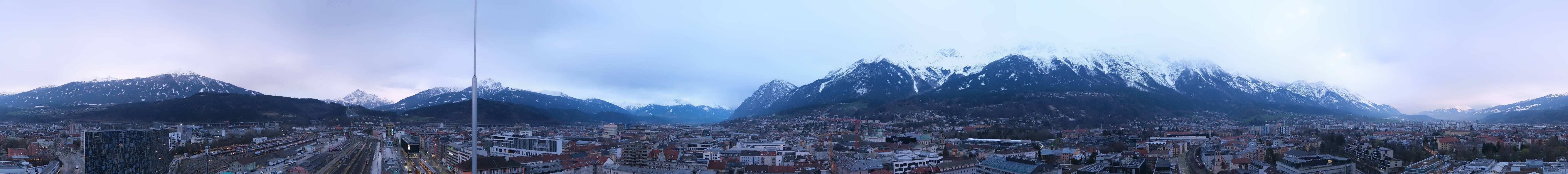Archiv Foto Webcam Panoramablick - Innsbruck