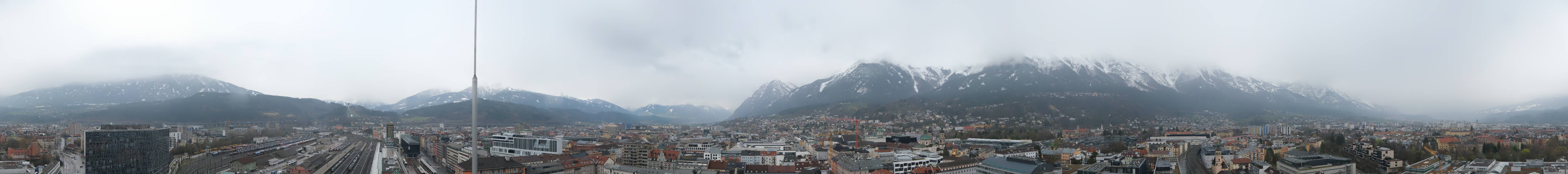 Archiv Foto Webcam Panoramablick - Innsbruck