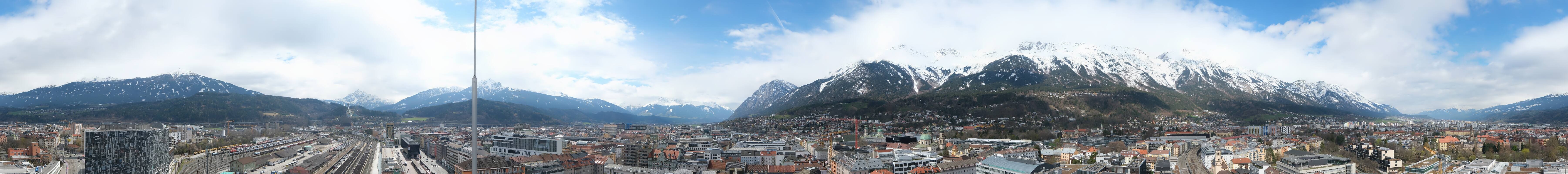Archiv Foto Webcam Panoramablick - Innsbruck
