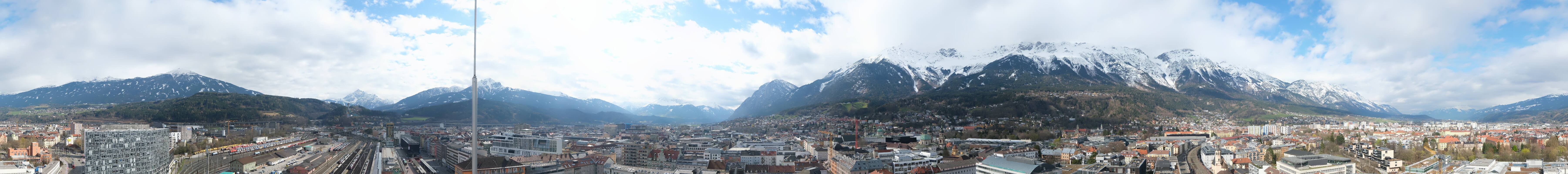 Archiv Foto Webcam Panoramablick - Innsbruck