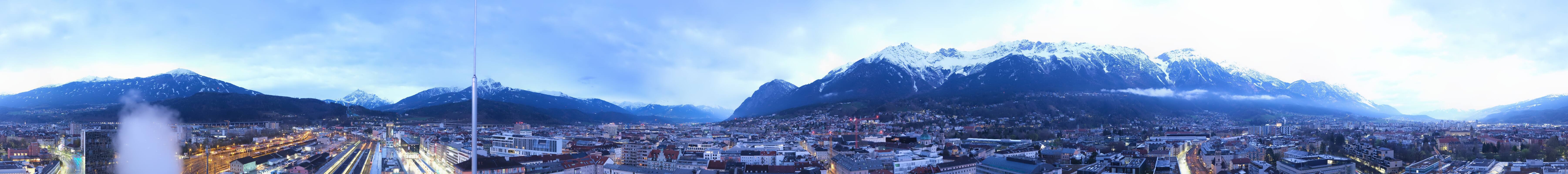 Archiv Foto Webcam Panoramablick - Innsbruck