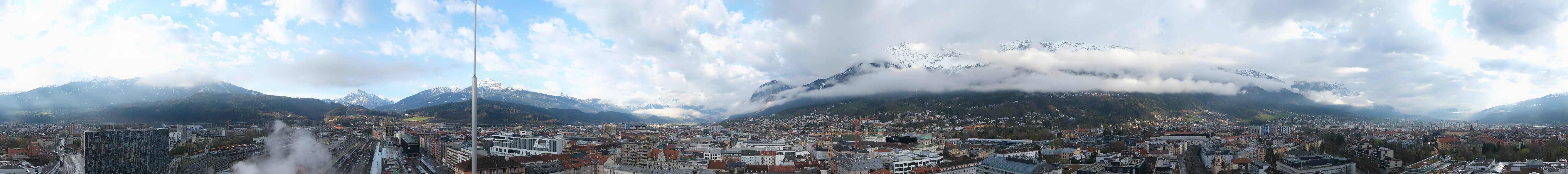 Archiv Foto Webcam Panoramablick - Innsbruck