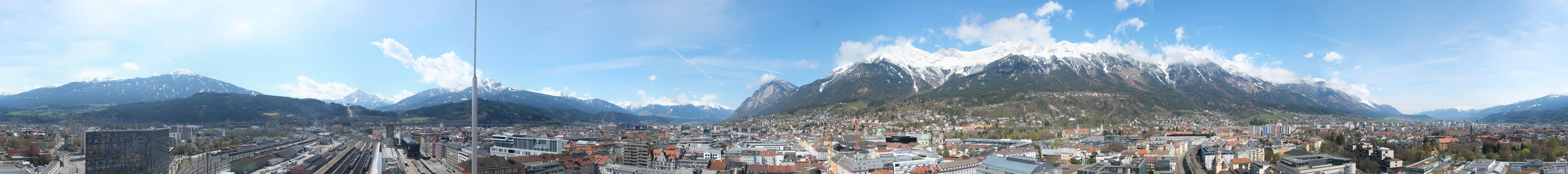 Archiv Foto Webcam Panoramablick - Innsbruck