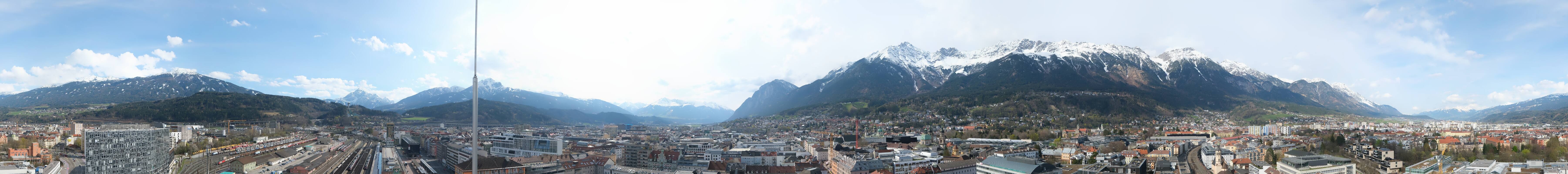 Archiv Foto Webcam Panoramablick - Innsbruck