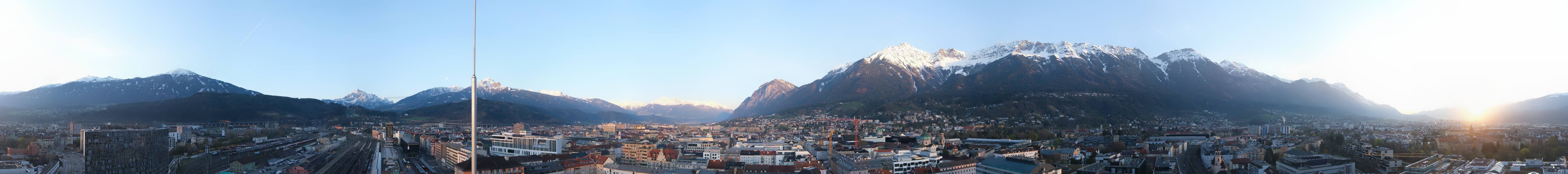 Archiv Foto Webcam Panoramablick - Innsbruck