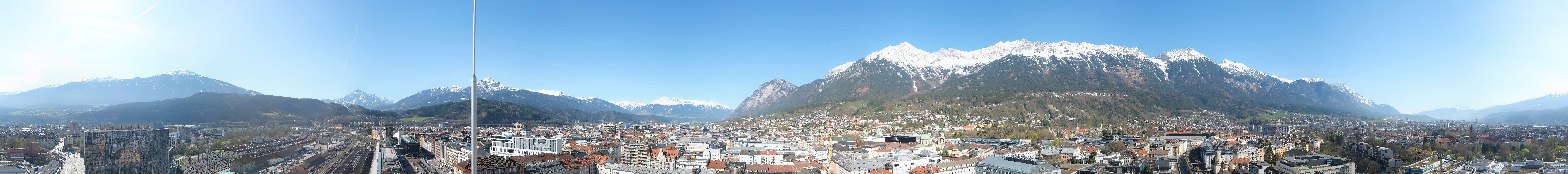 Archiv Foto Webcam Panoramablick - Innsbruck