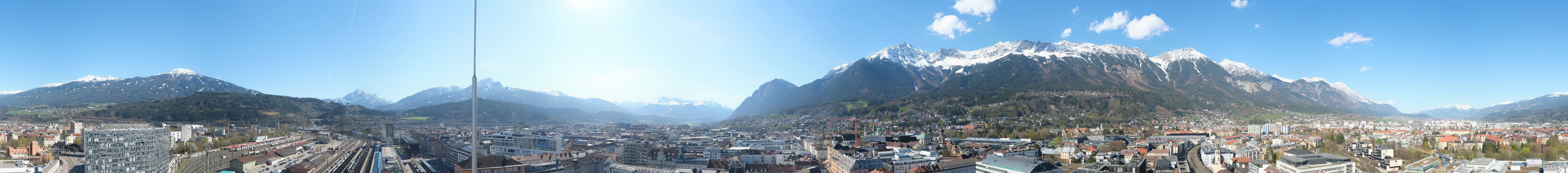 Archiv Foto Webcam Panoramablick - Innsbruck