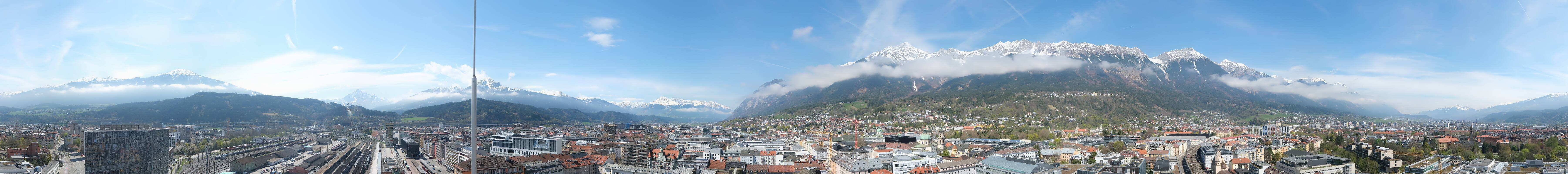 Archiv Foto Webcam Panoramablick - Innsbruck