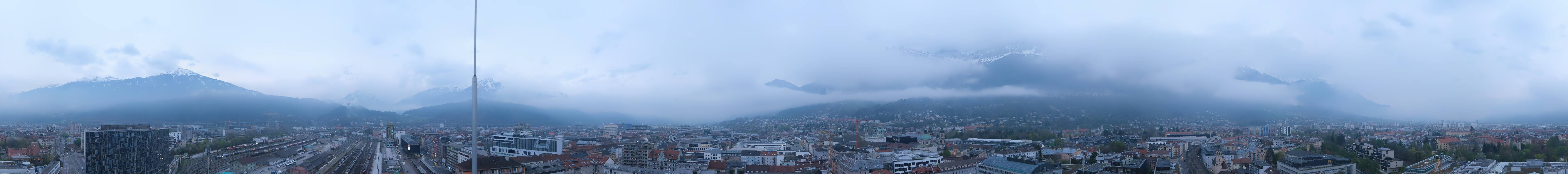 Archiv Foto Webcam Panoramablick - Innsbruck