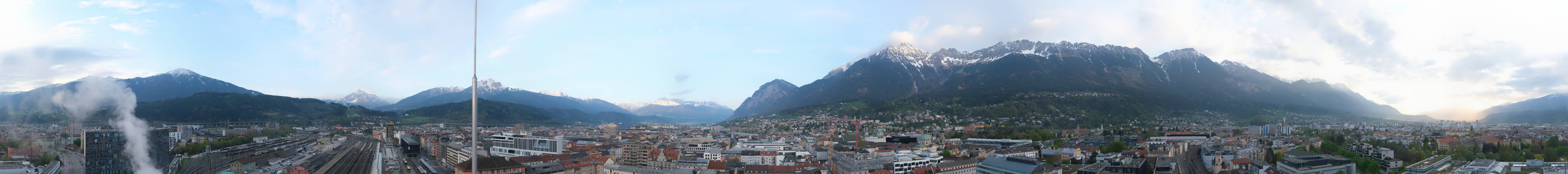 Archiv Foto Webcam Panoramablick - Innsbruck