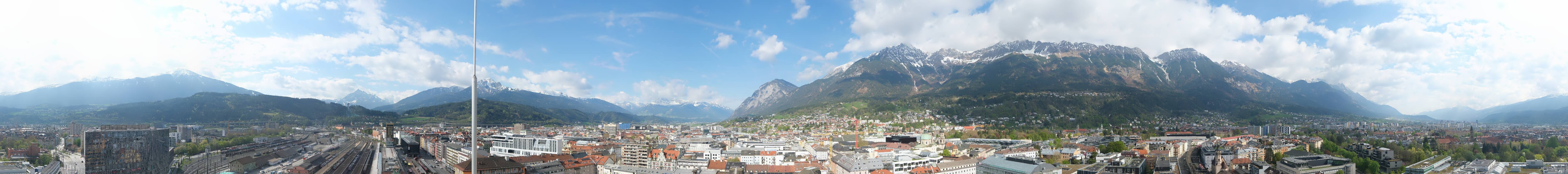 Archiv Foto Webcam Panoramablick - Innsbruck